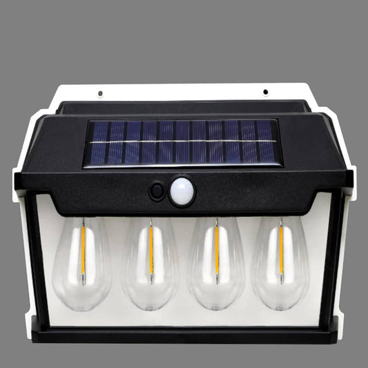 lampe solaire à détecteur de mouvement 4 ampoules.