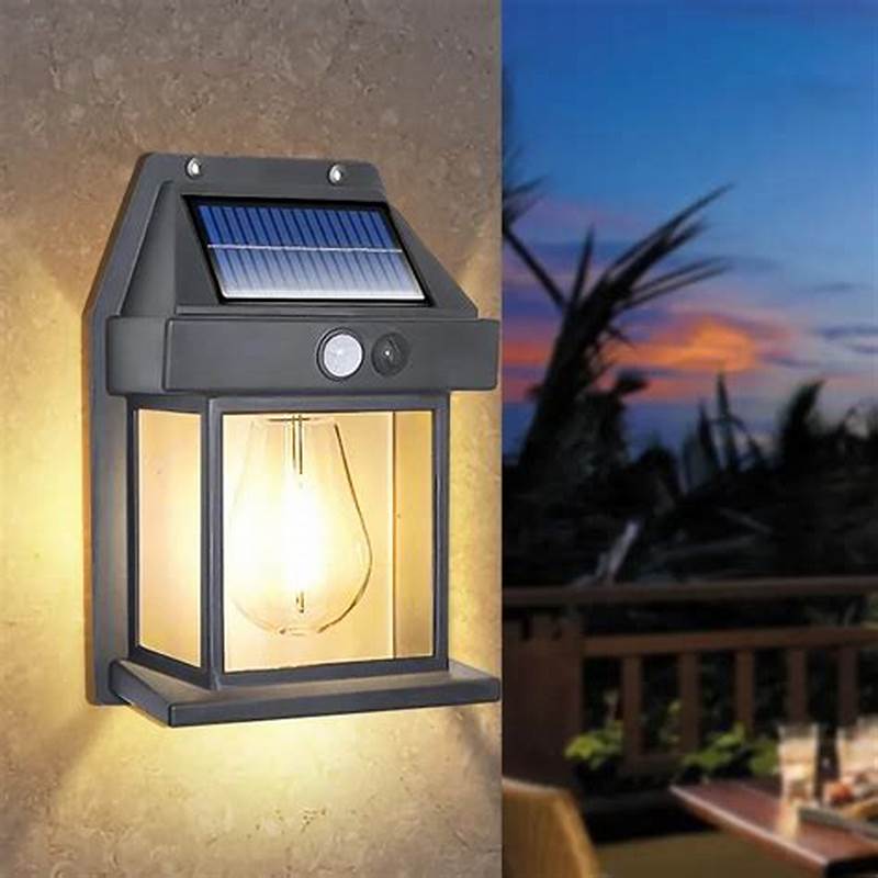 lampe solaire à détecteur de mouvement.
